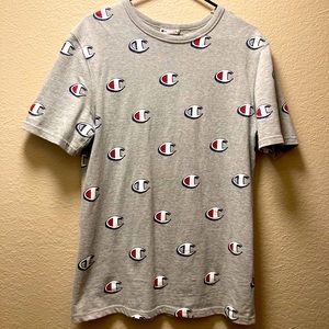 Champion all over script logo tee